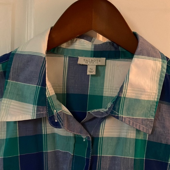 Talbots Plaid Button-Up (SP) - Picture 5 of 8